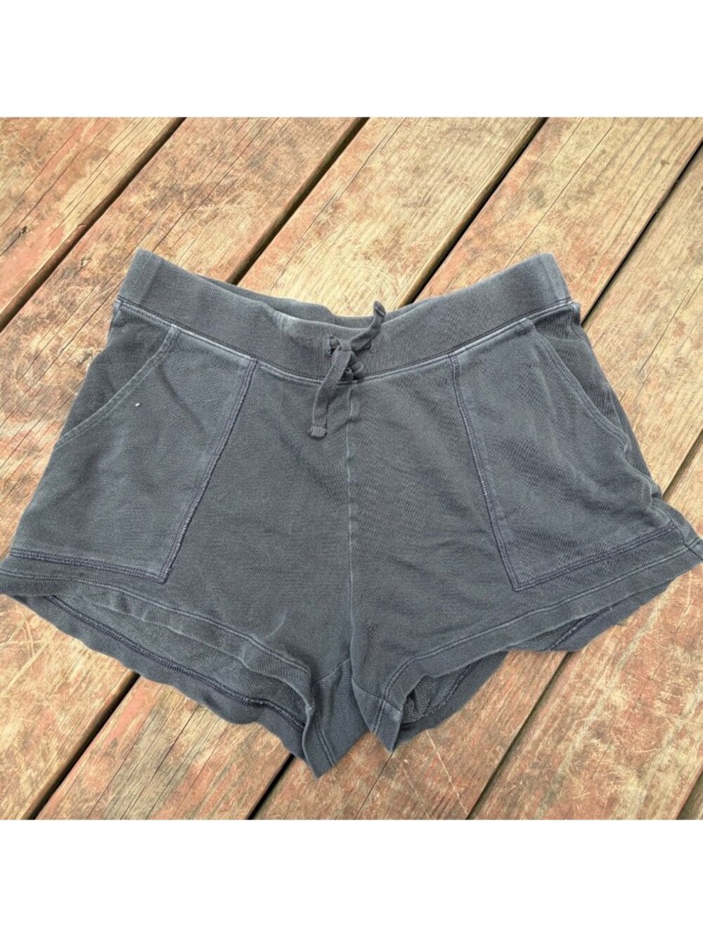Old Navy Womens Gray Drawstring Lounge Shorts With Pockets Size M